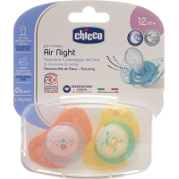 Chicco Physiological Silicone Soother GLOWING maxi 16-36m CASE IT / EN / FR