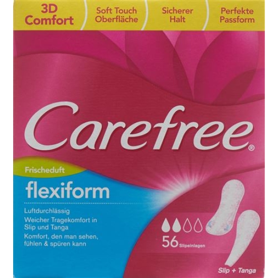 Carefree Cotton Flexiform Fresh 56 pieces