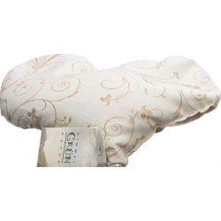 Sky green grape seed cushion 30x26cm heart baroque