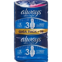 Always Ultra Night M Wings 26 pieces