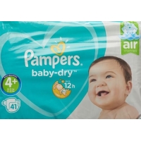 Pampers Baby Dry Grösse 4+ 9-20kg Maxi Sparpack 41 Stück