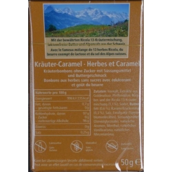 Ricola Kräuter-Caramel mit Stevia Box 50g
