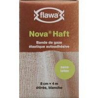 Flawa Nova prison cohesive elastic gauze bandage 8cmx4m latex-free
