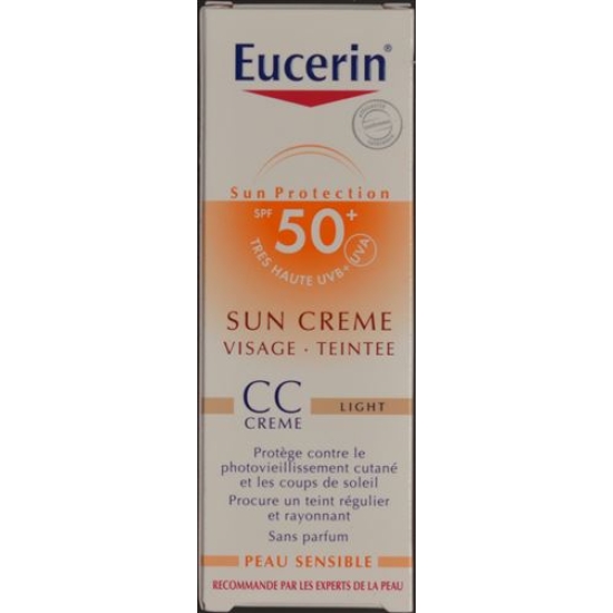 Sun Eucerin cream tinted light SPF 50+ 50 ml