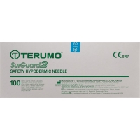 Terumo SurGuard2 Sicherheits-Einmalkanülen 18g 1.2x25mm Rosa 100 Stück