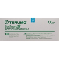 Terumo SurGuard2 Sicherheits-Einmalkanülen 18g 1.2x38mm Rosa 100 Stück