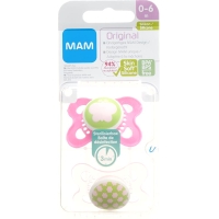 MAM Original Nuggi Silikon 0 bis 6 Monate Spezialkollektion Girl 2 Stück