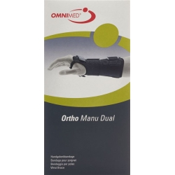 Omnimed Ortho Manu Dual Handgelenkbandage 22cm Grösse M Schwarz