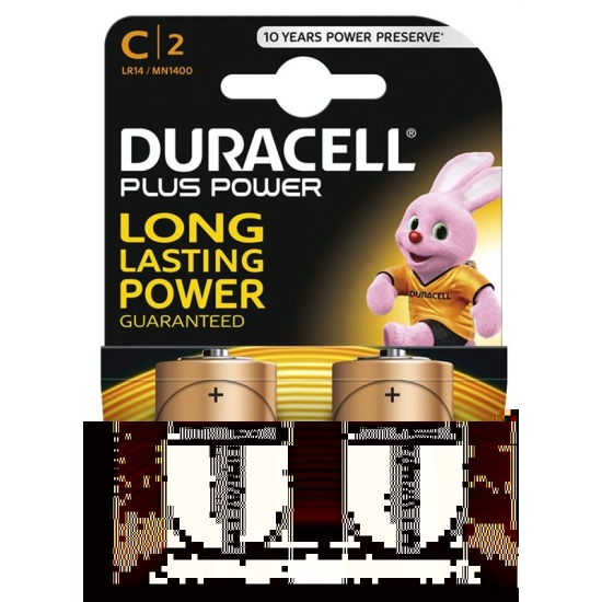Duracell Plus Power Batterie MN1400 C 1.5V 2 Stück buy online