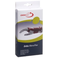 Omnimed Ortho ManuFlex Handgelenkbandage 16cm Links Grösse M Grau-Bordeaux