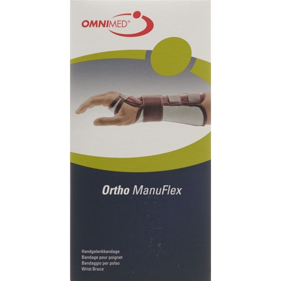 Omnimed Ortho ManuFlex Handgelenkbandage 22cm Rechts Grösse S Grau-Bordeaux buy online