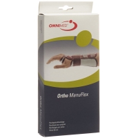 Omnimed Ortho ManuFlex Handgelenkbandage 22cm Links Grösse S Grau-Bordeaux
