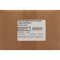 Pharmis Blisterfolien Quattro Large 250 Stück