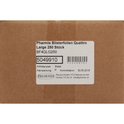 Pharmis Blisterfolien Quattro Large 250 Stück