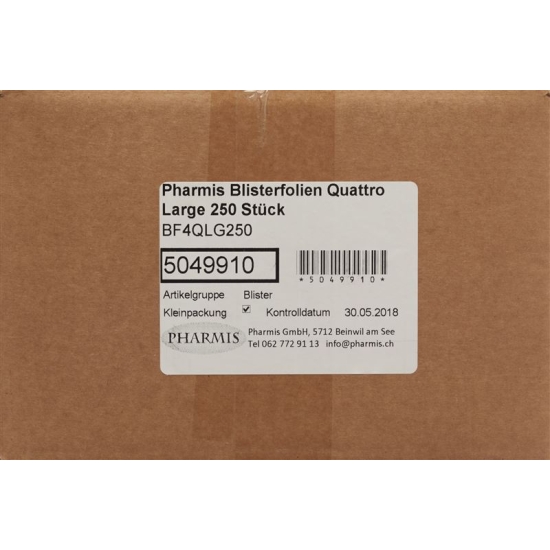 Pharmis Blisterfolien Quattro Large 250 Stück buy online