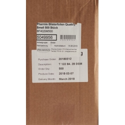 Pharmis Blisterfolien Quattro Small 500 Stück