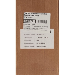 Pharmis Blisterfolien Quattro Standard 500 Stück