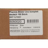 Pharmis Blister Uno Komplett 100 Stück