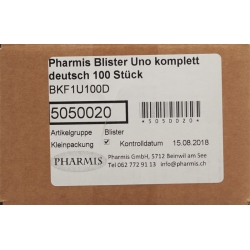 Pharmis Blister Uno Komplett 100 Stück