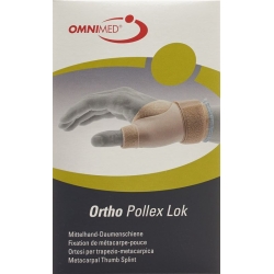 Omnimed Ortho Pollex Lok Mittelhand-Daumenschiene Rechts Grösse S Beige