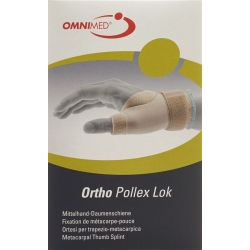 Omnimed Ortho Pollex Lok Mittelhand-Daumenschiene Links Grösse L Beige