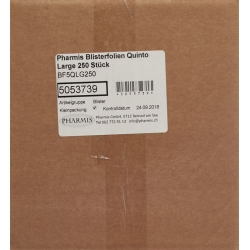 Pharmis Blisterfolien Quinto Large 250 Stück
