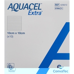 Aquacel Extra Hydrofiber Verb 10x10cm (n) 10 Stück