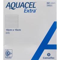 Aquacel Extra Hydrofiber Verb 15x15cm (n) 5 Stück