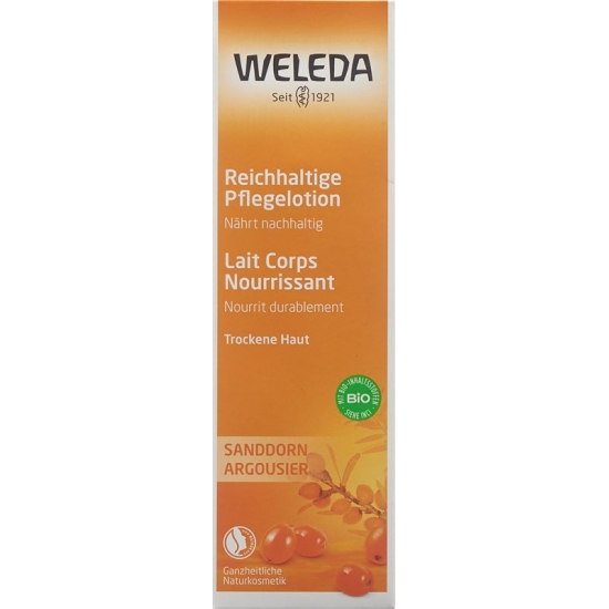 Weleda Sanddorn Reichhaltige Pflegelotion 200ml buy online