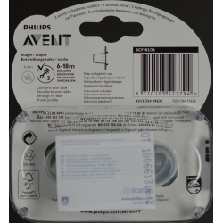 Avent Philips Nuggi Truman 6-18 Mt Sil 2 Stück