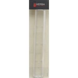 Herba Zahnbürstenköcher Transparent M Silberrand