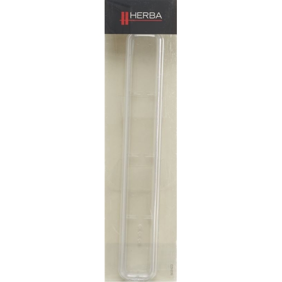 Herba Zahnbürstenköcher Transparent M Silberrand buy online