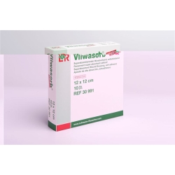 Vliwasorb Wundverband 12x12cm Klebend Steril 10 Stück
