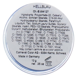 Carneval Color Aqua Make Up Hellblau Dose 10ml