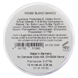 Carneval Color Aqua Make Up Weiss Dose 10ml