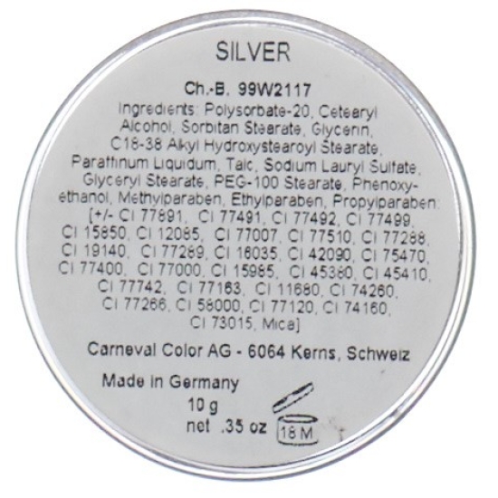 Carneval Color Aqua Make Up Silber 10ml buy online