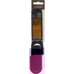 Herba folding brush with mirror black