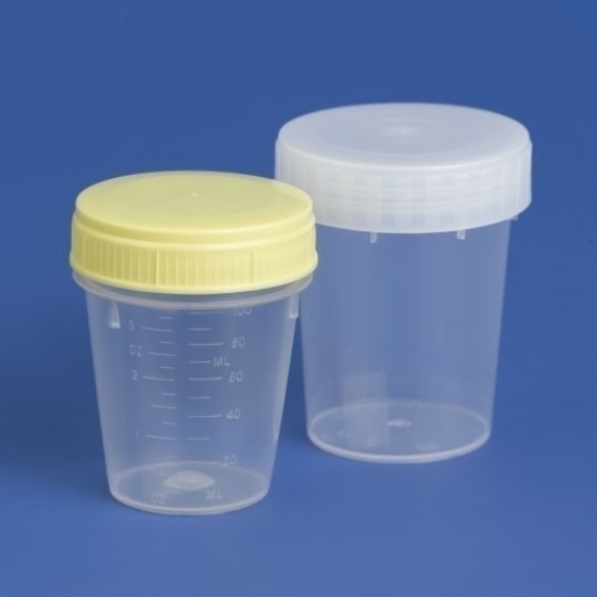 Semadeni Proben-Becher Pp 120ml Deck Gelb 100 Stück buy online