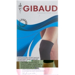 Gibaud Kniebandage Anatomisch M 38-44.5cm Schwarz