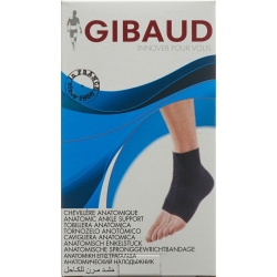 Gibaud Sprunggelenkbandage Anat L 25-28cm schwarz