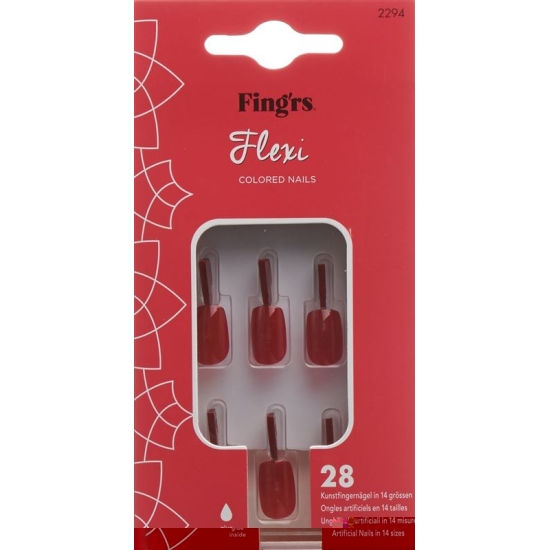Fingers Flexi Nails Classic Red buy online