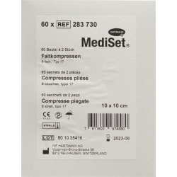 MediSet Faltkompressen Typ 17 8-fach 10x10cm 2 Stück