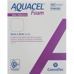 Aquacel Foam 5x5cm Non-Adhesive 10 Stück
