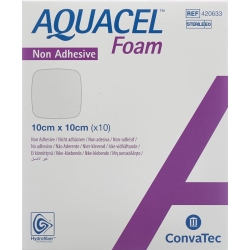 Aquacel Foam 10x10cm Non-Adhesive 10 Stück