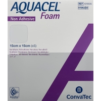 Aquacel Foam 15x15cm Non-Adhesive 5 Stück