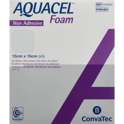 Aquacel Foam 15x15cm Non-Adhesive 5 Stück