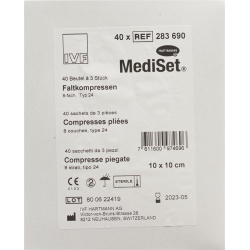 MediSet Faltkompressen Typ 24 8-fach 10x10cm 3 Stück