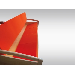 Ligasano Orange Lageru Keil 49x49x9/1cm Unsteril 4 Stück