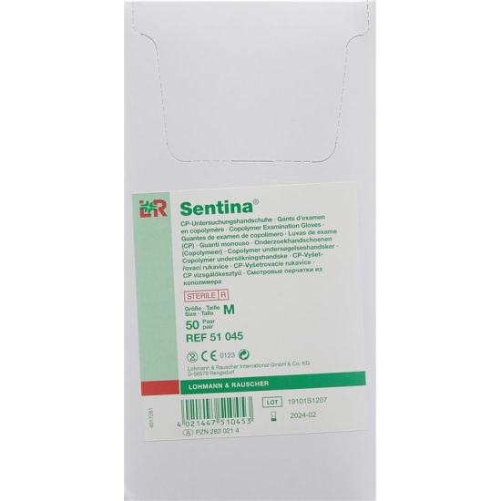 Sentina Untersuchungs-Handschuhe Grösse M Steril Cp 2 50x 1 Paar buy online