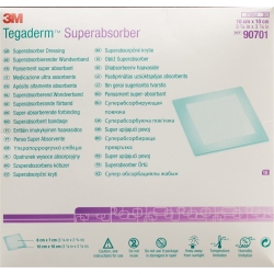3M Tegaderm Superabsorber 7x8cm/10x10cm 10 Stück